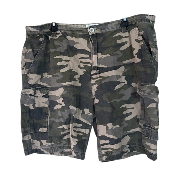 Old Mill Other - Old Mill Camo Camouflage Cargo Shorts Mens 40 Flap Pockets Grunge Military Feel